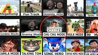 CHOO CHOO CHARLES MODE - INDIAN BIKES DRIVING 3D- NEW UPDATE NEW MODE CARTOON GAME FRANKLIN NEW MODE