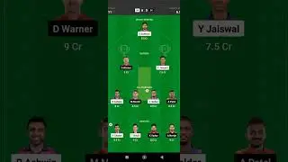 RR vs DC DREAM11  RAJTHAN vs DELHI #sorts #rajasthan #delhi