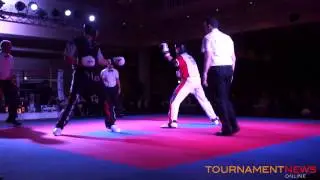 Trevor Nash vs Ryan Marlow  -94 kg Semi Contact Men's Finals at Irish Open 2014