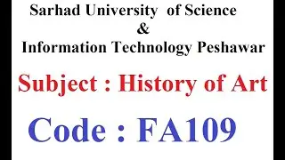 Sarhad University Solved Paper & Outline | History of Arts | Code : FA109