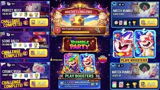 (Party+3 Solo 2 Rumble) Color Crystals/ Column Mania/ Candy World/ Master's Challenge Complete 