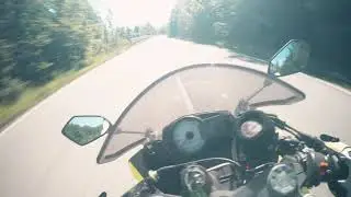 Ninja 600 ZX6R on Viamaggio Pass - Gopro RAW on board