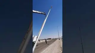 Street Light pole installation 14mtr