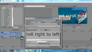 Sony vegas | How to slide text right to left in Sony Vegas?