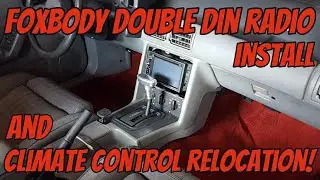 Установка двухдиновой магнитолы Foxbody и перенос климат-контроля.
