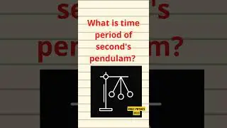 Second Pendulum l Simple Harmonic motion l Sarl lolak l सरल लोलक l 11th, 12thPhysics l NEET PHYSICS