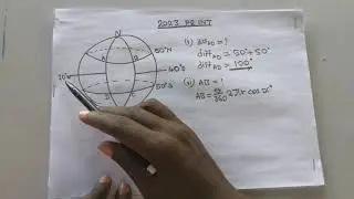 2023 G12 P2, QUESTION ON EARTH GEOMETRY.