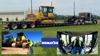 Transportando bulldozer, hauling dozer KOMATSU 39PX