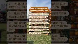 Best hikes to see fall colours around toronto
