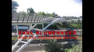Earl Blumenauer Bike Pedestrian Bridge. Aosom Bike Trailer +  Alesis Transactive Wireless speaker