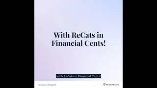 Introducing ReCats in Financial Cents! A better way to manage uncategorized transactions #workflow