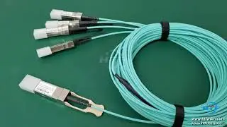 136  5M 100G AOC breakout cable #datacenter #switch #coreswitch #spineswitch #QSFP28 #opticalmodule