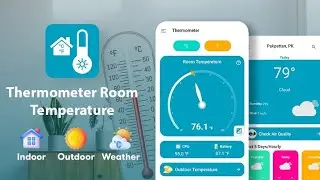 Room Temperature Thermometer for Indoor and Outdoor - Digital Thermometer App