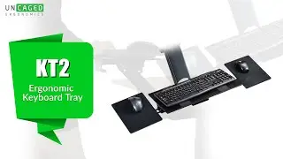 KT2 Overview: eronomic sit stand under desk computer keyboard tray with negative tilt
