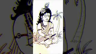 lord Krishna easy drawing #viralvideo #shortsfeed #lordkrishna #krishnadrawing #pencilsketch