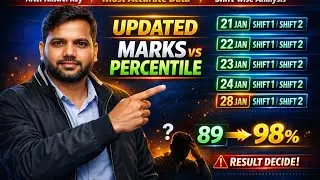 JEE Main 2026 Updated Marks vs Percentile 📊 | Answer Key Ke Baad Final Trend