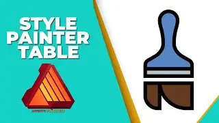 How to use style painter in affinity publisher table