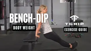 Strengthen Your Triceps: Master the Bodyweight Bench Dip for Tricep Gains!