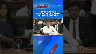 Ex-Pres. Duterte at Ex-Sen. De Lima, nagkaharap sa pagdinig ng Senado. #dzbb