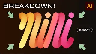 How to make THIS cool Liquid 3D Text Effect by Apple | Adobe Illustrator Text Tutorial For Beginners
