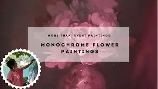 Elegant Monochrome Flower Paintings by Caridad