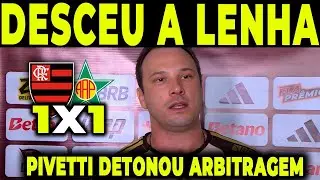 BRUNO PIVETTI DETONOU A ARBITRAGEM AP&Oacute;S O EMPATE COM A PORTUGUESA! &ldquo;ERA PRA TER ACERTADO&rdquo; 