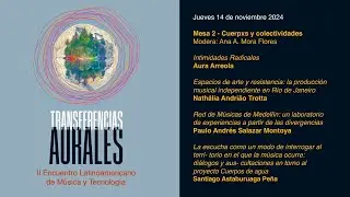 Jueves 14 de noviembre: Mesa 2 - Cuerpxs y colectividades