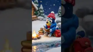 Winter Night Study with Bluey ❄️ Cozy Lo-Fi Jazz Music. Check it out on my channel #blueylofi #jazzy