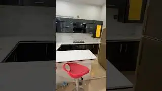Uv high gloss kitchen 😍🔥 #kitchen Kitchen cabinets price in Pakistan #interiordesign #carpenter