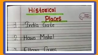 10 Historical Places Name/ Historical Places Name OF India/10 Historical Places In English 