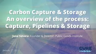 Carbon Capture & Storage &mdash; An overview the process: Capture, Pipelines & Storage
