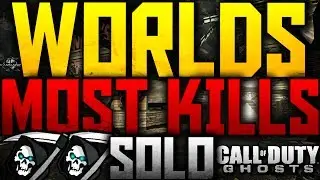 COD: Ghosts - WORLDS MOST KILLS *SOLO* (153 Kills) + FAST Double KEM Strike (Xbox 360)