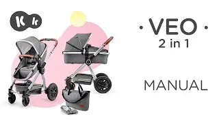 Kinderkraft VEO 2-in-1 pushchair How to video | Tutorial