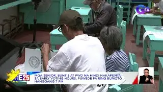 Mga senior, buntis at PWD na hindi nakapunta sa early voting hours, puwede pa... | Eleksyon 2025