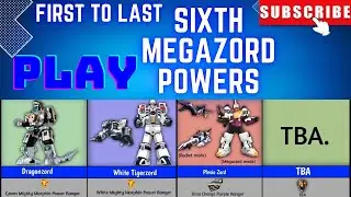 Power Rangers Sixth Megazord Powers First To Last