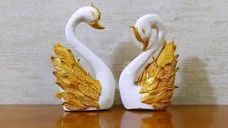 DIY Swan Couple/ Cardboard Craft Ideas /DIY Valentine gift ideas