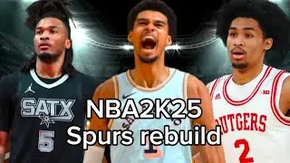 Post-draft NBA2K25 Spurs rebuild