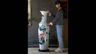 Porcelain Vase, China Ceramic Vase, Jingdezhen home decor handmade Ceramic Floor Vase
