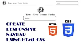 How to Create Responsive  and Awesome Navigation Bar using HTML and CSS