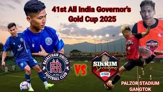 Rajasthan Utd FC 🆚️ Sikkim Dragons FC// Sikkim  Governor's Gold Cup/Football Fight macha in Sikkim 