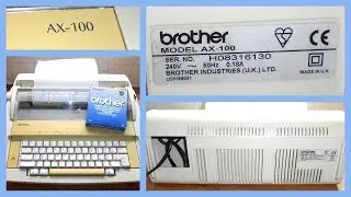 Brother AX-100 Electric Typewriter Word Processor Fully Working + Spare Ribbon