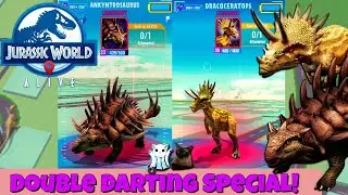 Double Darting Special! ANKYNTROSAURUS + DRACOCERATOPS- Jurassic World Alive 3.0