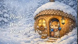 A Cozy Winter Evening in the Acorn House 🐭❄️ | Storybook Slow Ambience & Gentle Music | Background