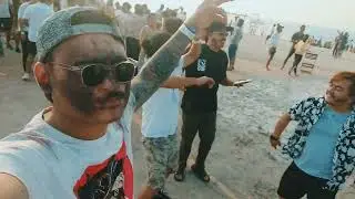 HOLI 🖍🎨 FESTIVAL AT ABU DHABI || HUDRAIYAT BEACH ⛱ 😎