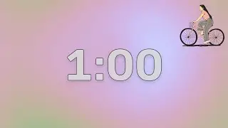 Ride for your dreams and focus 🚴➡️🏁 | Cycling Emoji Progress Bar-1 Minute Countdown Timer