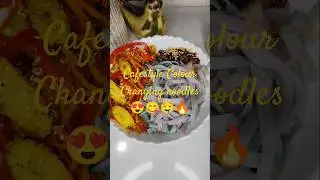 cafe style colour changing noodles at home 🤤😋😍 #shorts #viralreels #cooking #foodie #recipe