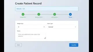 VetClinic Microservices Doctor Creates Medical Records DDD, Node.js, TypeScript, React, MongoDB