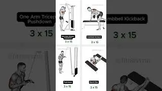 Sculpt Stronger Triceps with These Power-Packed Moves! #shots #shorts #fitnesszer #triceps