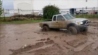 supercharged tacoma trd mudding