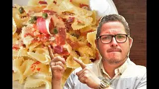 Cómo hacer unos Farfalle 🍜🍜🍜🍜 (fideos) con Jamón Serrano y Alcaparras ¡Experiencia Culinaria!